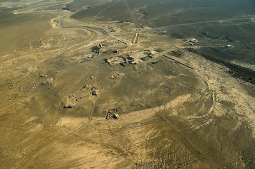 Photographie aérienne du site de Tell Al-Rawda