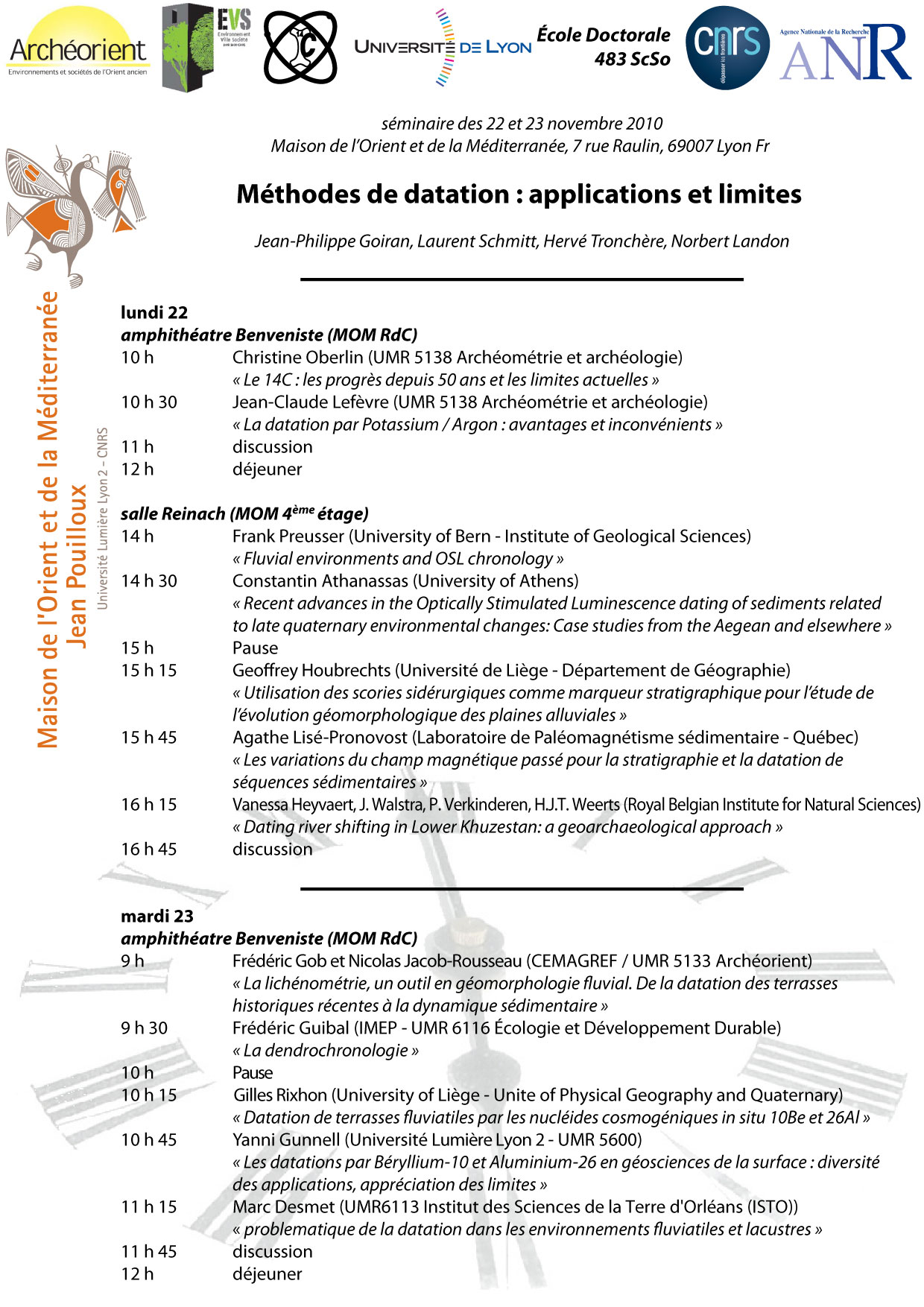 Recherche sur les applications de datation