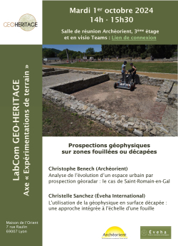 Affiche réunion LabCom Geo-Heritage octobre 2024