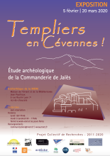 Affiche exposition Templiers en Cévennes