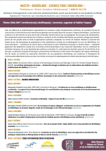 Affiche séminaire Préhistoire 2026-2027